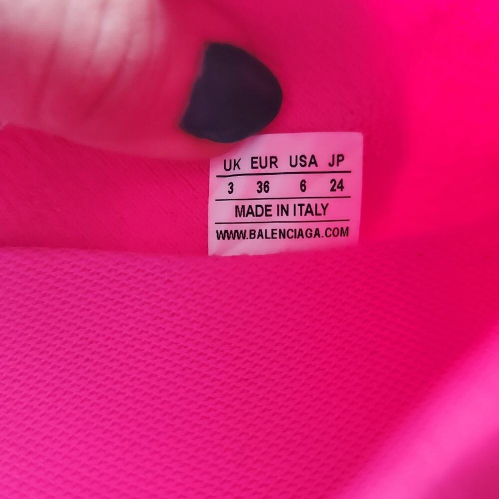 Authentic Balenciaga Speed Mule Sneakers Neon Pink‎ 36EU 6US - Picture 4 of 10